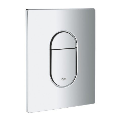 Clapeta de actionare WC Grohe Arena Cosmopolitan cromat cu dubla comanda pentru rezervor incastrat