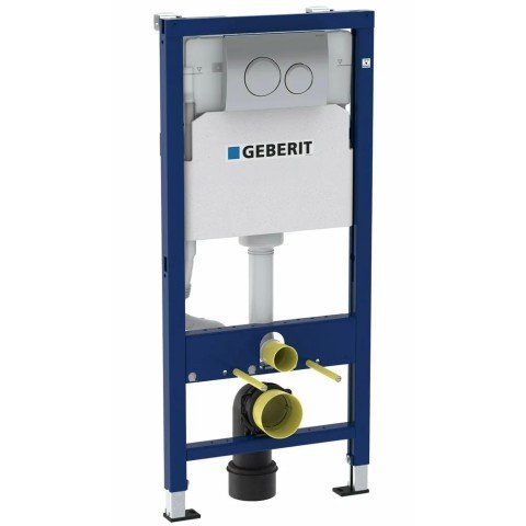 Rezervor incastrat WC Geberit Duofix cu set fixare si clapeta crom Delta20