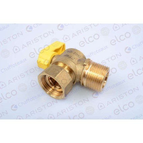 Robinet service gaz Ariston Matis, Clas Evo, Genus Evo, Egis Plus, Clas, HS Premium, Chaffoteaux CX Green 24 EU, Talia Green EVO System 25, Pigma Green 30 LPG, Inoa Green 29 EU, Clas ONE, Genus ONE, Alteas ONE NET