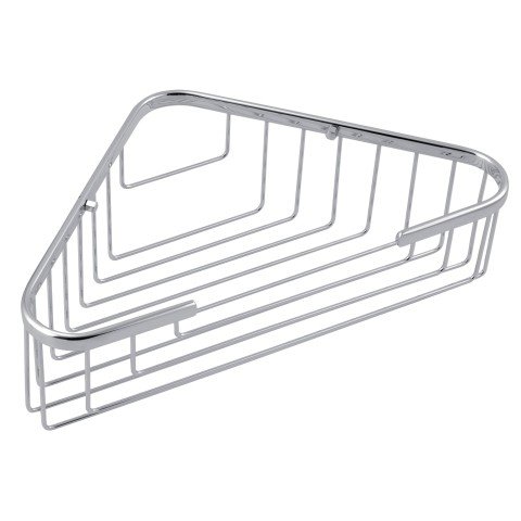 Etajera baie de colt Ferro Metalia Wire 250x250 mm crom