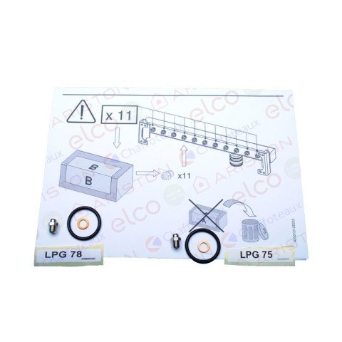 Set complet duză arzător (GPL) Ariston Clas Evo, Genus Evo, Genus, Egis, Clas, AS