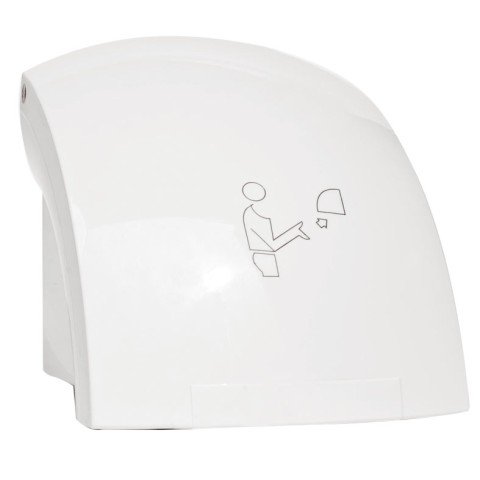 Uscator de maini cu senzor Ferro alb, 1500W