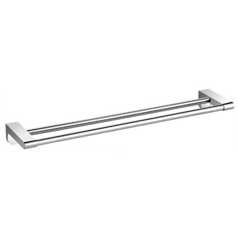 Suport prosop baie dublu Ferro Audrey 450 mm crom