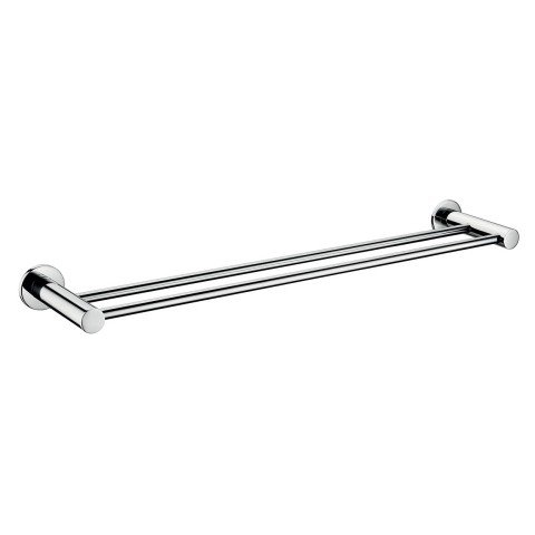 Suport prosop baie dublu Ferro Smile 600 mm crom