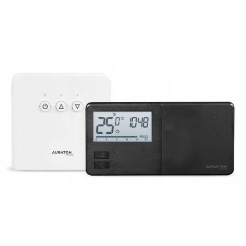 Termostat de ambient AURATON TUCANA SET BLACK fara fir programabil 