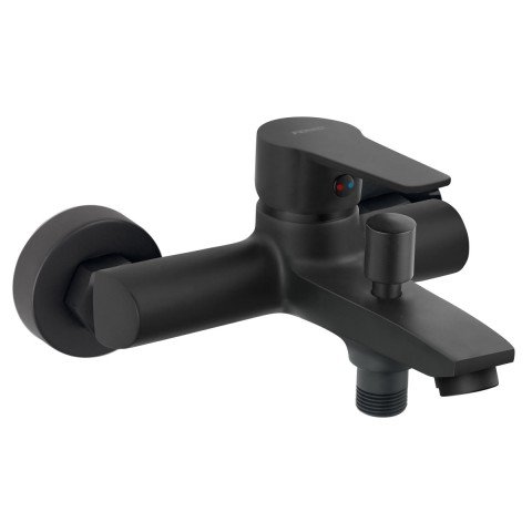 Baterie cada - dus Ferro Ritto BTR1BL de perete, negru