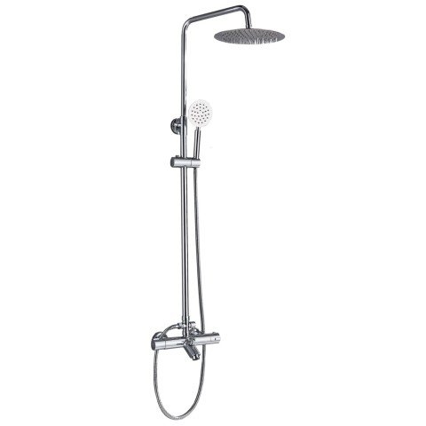 Coloana de dus Birken cu baterie monocomanda si para rotunda reglabila pe inaltime