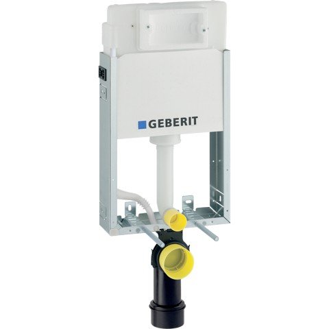 Rezervor incastrat Geberit Delta cu cadru Kombifix Basic pentru wc suspendat 108 cm