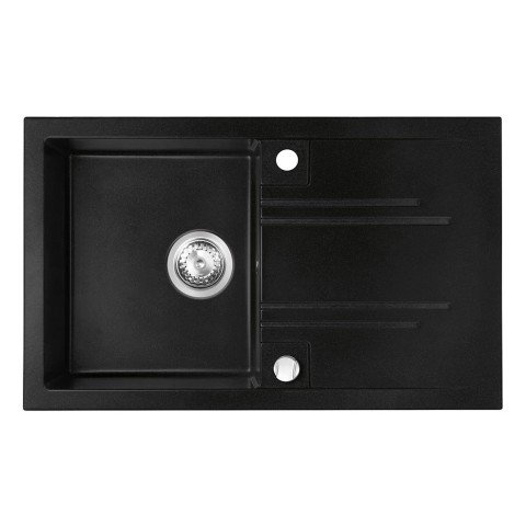 Chiuveta compozit Ferro Mezzo II reversibila 78x48 cm grafit
