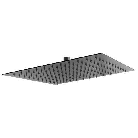 Palarie de dus Ferro Slim 300x300 mm negru mat