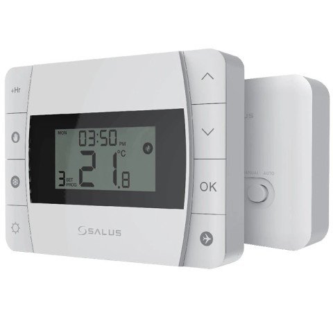 Termostat ambient Salus DT500RF fara fir, programabil, 5 ani garantie