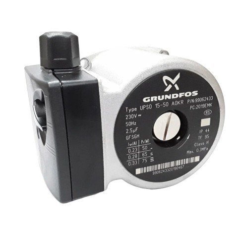 Motor pompa circulatie Grundfos UPS0 15-50 A0KR, 3 trepte de putere, putere maxima 75W