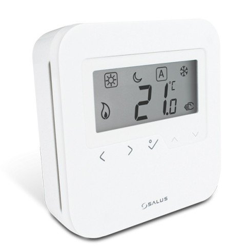 Termostat ambient Salus HTRS230 cu fir, pentru incalzire in pardoseala, neprogramabil, 5 ani garantie