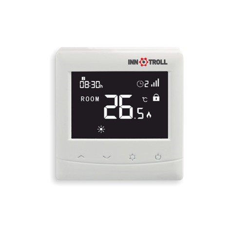 Termostat electronic programabil INNOTROLL HT cu fir, alb, montaj in doza