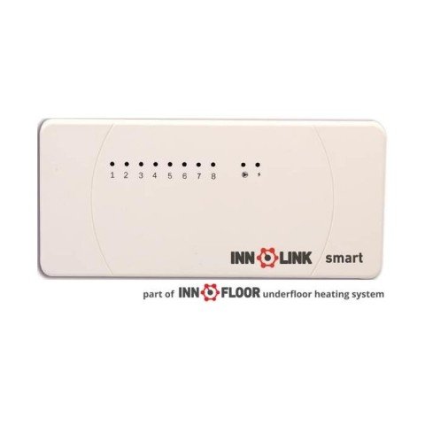 Baza de conectare/regleta - INNOLINK SMART RF WIFI, 8 zone, 16 actuatoare, modul comanda pompa + modul comanda centrala, indicator functionare termostate, 230V