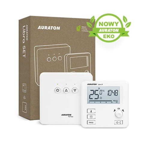 Termostat fără fir Auraton 3021 RTH LIBRA H SET 