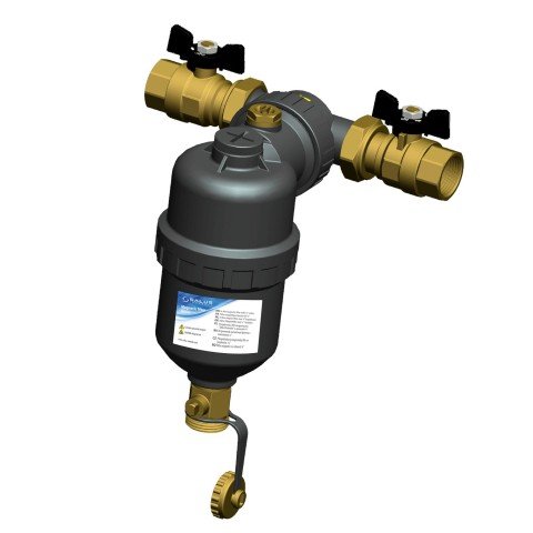 Filtru anti-magnetita Salus MD34S MAG Defender cu robineti 3/4 - pentru PPR, 5 ani garantie