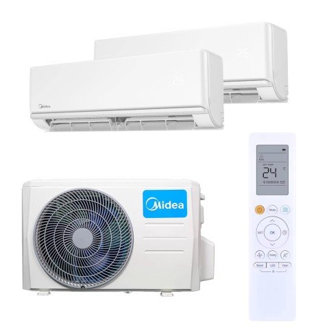 Aer conditionat multi-split Midea Xtreme Dura M18-2 18000 BTU R32 WIFI A++ / A+, 9000 + 12000 BTU
