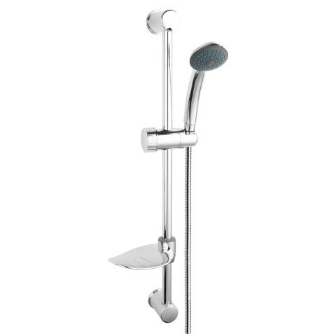 Set de dus Ferro Simpa N120 cu bara si suport culisant crom