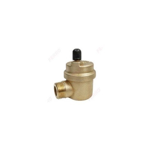 Aerisitor automat Ferro O15ASB 1/2 cu valva antireflux, iesire laterala