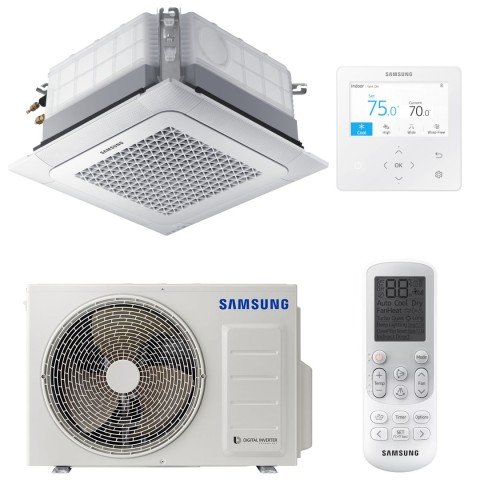 Aer conditionat tip caseta Samsung WindFree R32 24000 BTU Clasa A++ / A+, panou si telecomanda inclus AC071RNNDKG