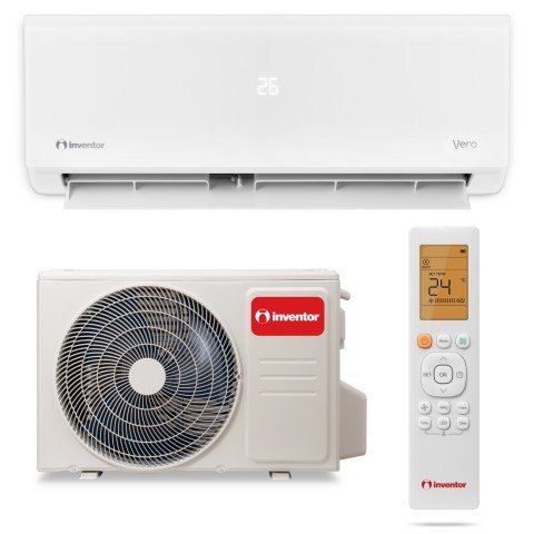 Aer conditionat Inventor Vero 18000 BTU WIFI Clasa A++ / A+, Tehnologia iA Plus pentru performanta, eficienta energetica, nivel scazut de zgomot si durata de viata extinsa NL03375