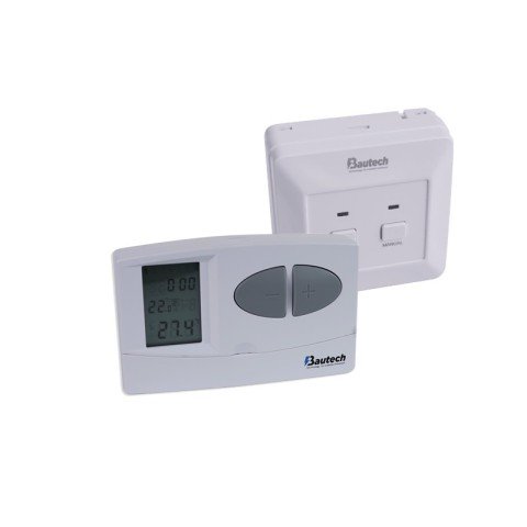 Termostat de ambient fara fir Bautech Q-7W digital programabil