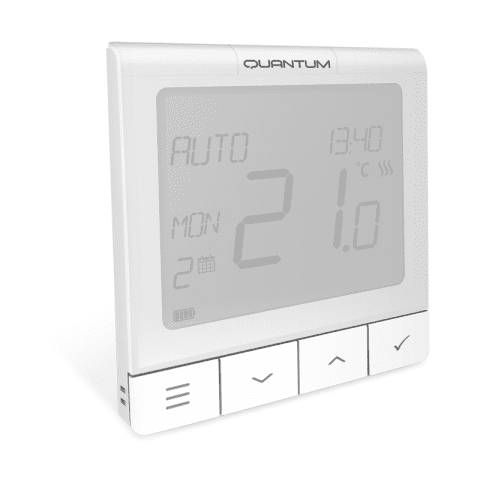 Termostat ambient Salus Quantum WQ610 cu fir, neprogramabil, montaj in doza, 5 ani garantie