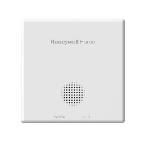 Detector monoxid de carbon Honeywell Home R200C-2, IP44, cu baterie, alarma 85 db, alb