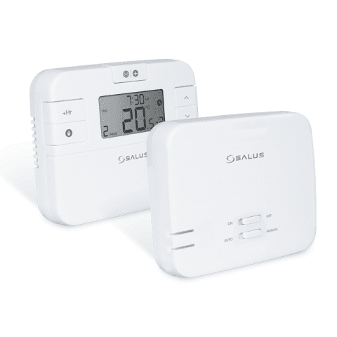Termostat ambient Salus RT510RF+ fara fir, programabil, 5 ani garantie
