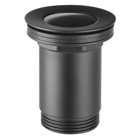 Ventil lavoar Ferro S283-BL-B click-clack, alama, negru, diametru 1 1/4"