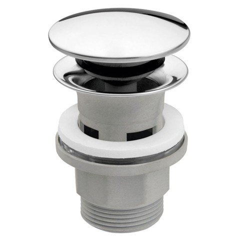 Ventil lavoar Ferro S287PP-B, click-clack, polipropilena, crom, diametru 1 1/4