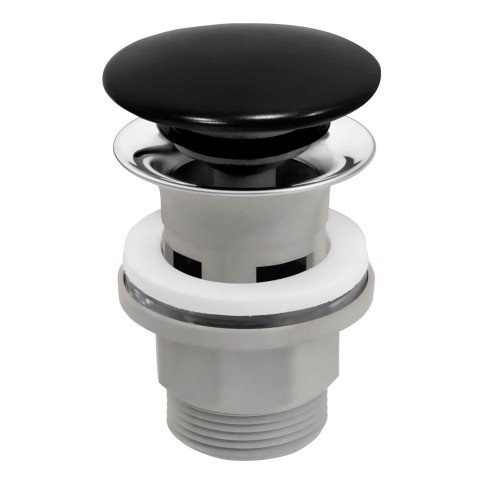 Ventil lavoar Ferro S288PPCB, ceramic, ppr, negru, 1 1/4”