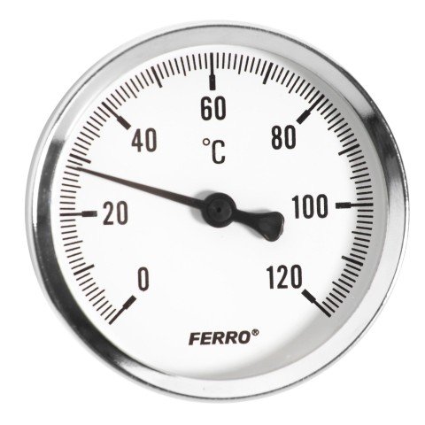 Termometru axial Ferro T63120A, 63 mm x 1/2 