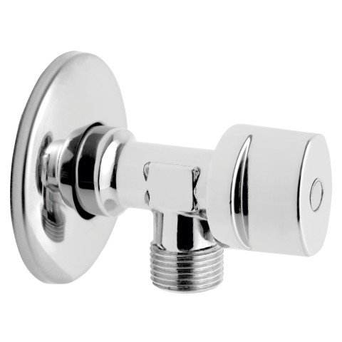 Robinet coltar cu bila si filtru Ferro 1/2 x 3/4 si maneta metalica
