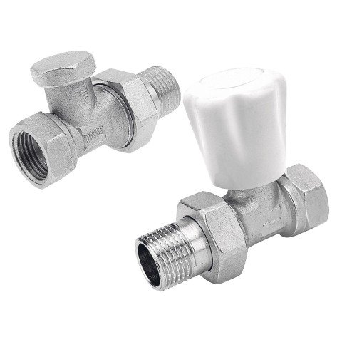 Set robineti radiator tur/retur, drepti 1/2 Ferro ZGB01
