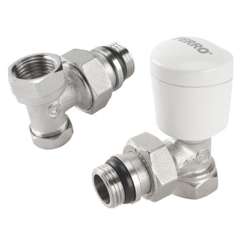 Set termostatat cu cot 1/2” cu cap termostatic Ferro ZTB02