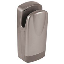 Uscător de mâini automat de perete vertical și carcasa din plastic gri Sanela SLO 01S