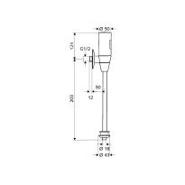 Robinet de spalare pisoar cu senzor SCHELL SCHELLTRONIC
