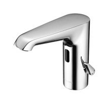 Baterie lavoar cu senzor si mixer SCHELL XERIS E HD-M cromat, alimentare cu baterii 6V