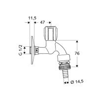 Robinet dublu servici 1/2 Schell Comfort