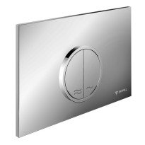 Clapeta de actionare WC SCHELL Circum cromat lucios cu dubla comanda pentru rezervor incastrat