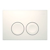 Clapeta de actionare GEBERIT Duofix Delta 25 alb alpin cu dubla comanda pentru rezervor incastrat