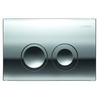 Clapeta de actionare GEBERIT Duofix Delta 21 cromat cu dubla comanda pentru rezervor incastrat