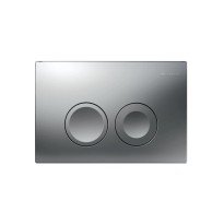 Clapeta de actionare GEBERIT Duofix Delta 21 crom mat cu dubla comanda pentru rezervor incastrat