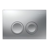 Clapeta de actionare GEBERIT Duofix Delta 25 crom mat cu dubla comanda pentru rezervor incastrat