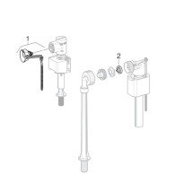 Robinet flotor pentru rezervor wc, Geberit 136.711.00.1, alimentare de jos, fara senzor