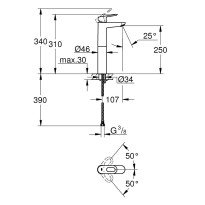 Baterie lavoar Grohe Bauloop 1/2