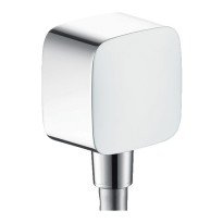 Cot conector Hansgrohe FixFit cu valva antireflux, iesire dus pentru baterii ingropate