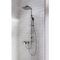 Set de dus dual Ferro Amigo Verdeline crom fara baterie